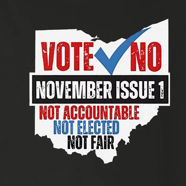 Vote No November Issue 1 Not Accountable Toddler Long Sleeve Shirt