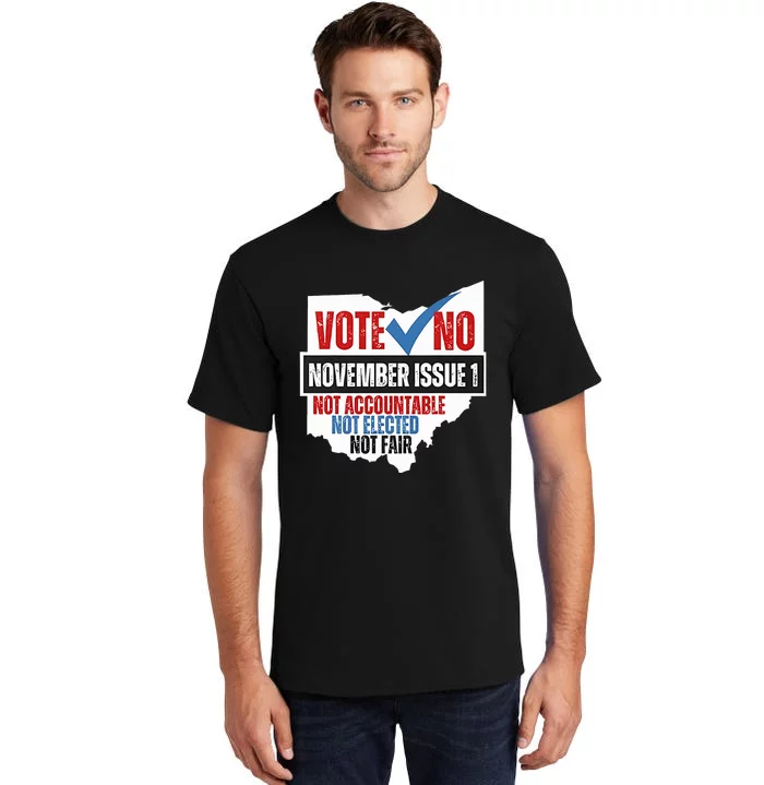 Vote No November Issue 1 Not Accountable Tall T-Shirt