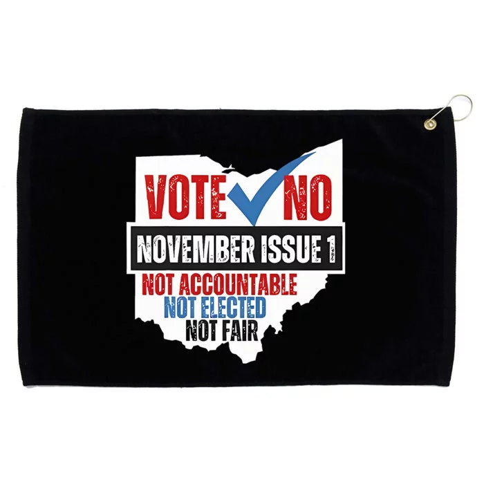 Vote No November Issue 1 Not Accountable Grommeted Golf Towel