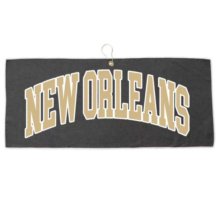 Vintage New Orleans Large Microfiber Waffle Golf Towel