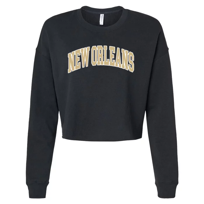 Vintage New Orleans Cropped Pullover Crew