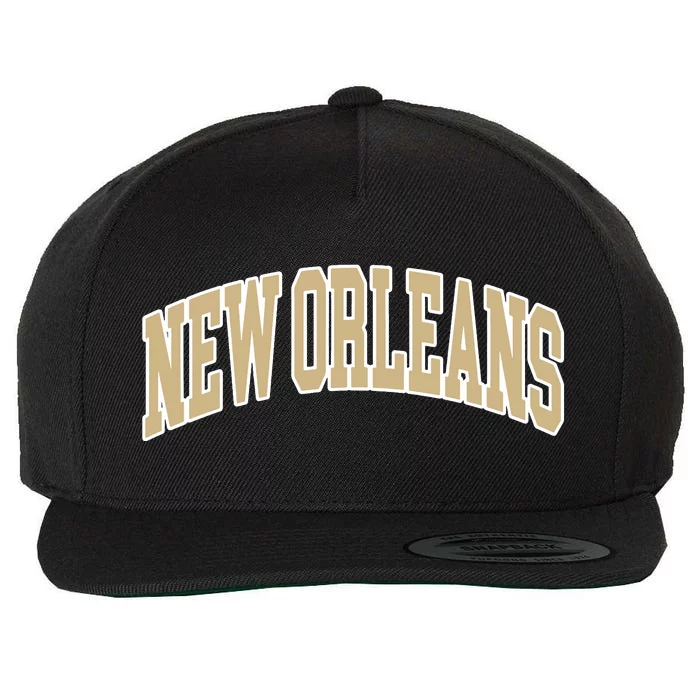 Vintage New Orleans Wool Snapback Cap