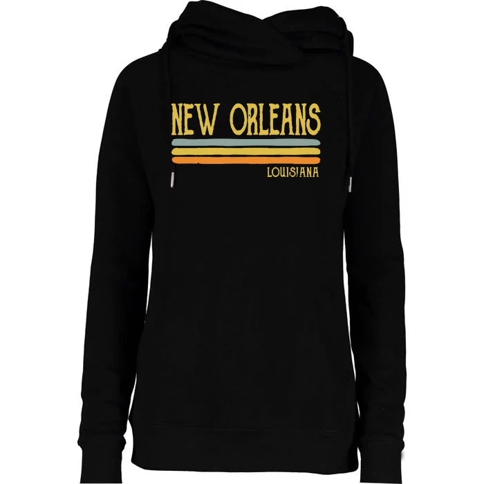 Vintage New Orleans Louisiana La Love Gift Souvenir Womens Funnel Neck Pullover Hood