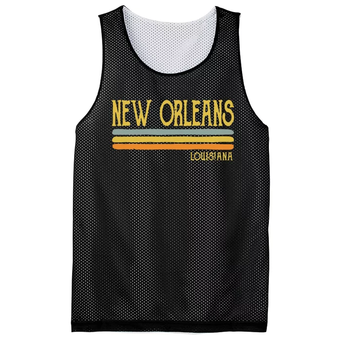 Vintage New Orleans Louisiana La Love Gift Souvenir Mesh Reversible Basketball Jersey Tank