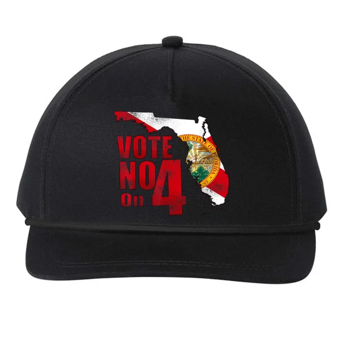 Vote No On 4 Snapback Five-Panel Rope Hat