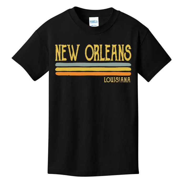 Vintage New Orleans Louisiana La Love Gift Souvenir Kids T-Shirt