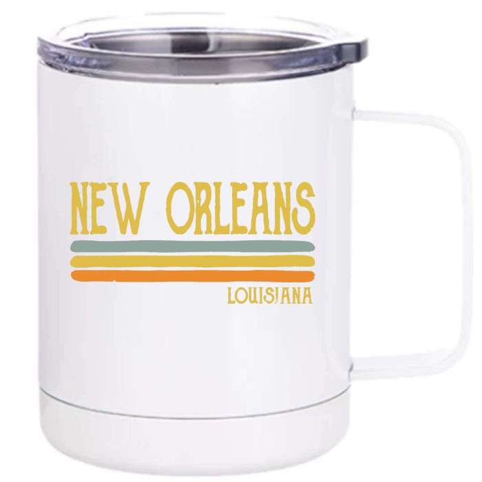 Vintage New Orleans Louisiana La Love Gift Souvenir Front & Back 12oz Stainless Steel Tumbler Cup