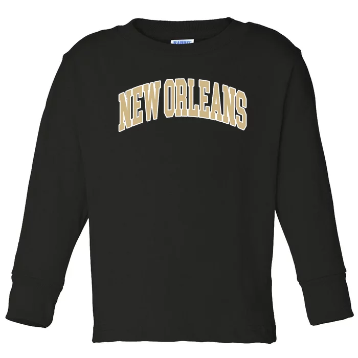 Vintage New Orleans Toddler Long Sleeve Shirt