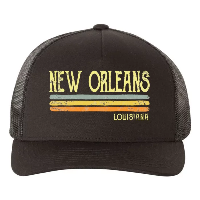 Vintage New Orleans Louisiana La Love Yupoong Adult 5-Panel Trucker Hat