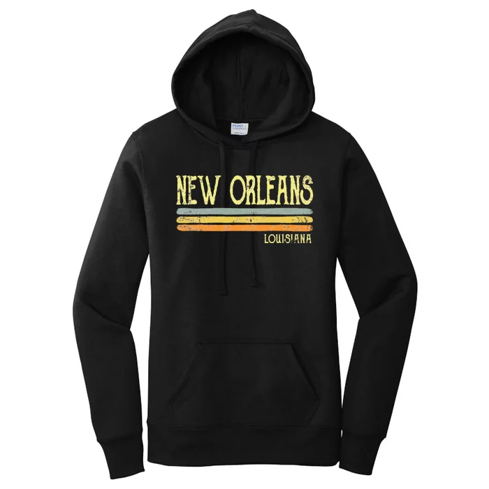 Vintage New Orleans Louisiana La Love Women's Pullover Hoodie