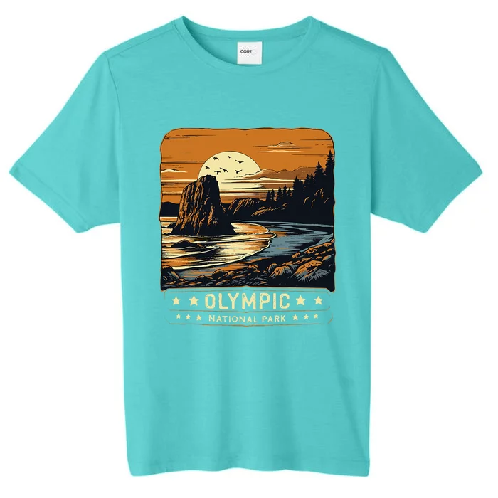 Vintage National Park Washington Adventure Ret ChromaSoft Performance T-Shirt