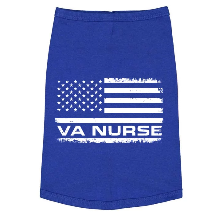 Va Nurse Patriotic Vintage Usa Flag Real American Hero Meaningful Gift Doggie Tank