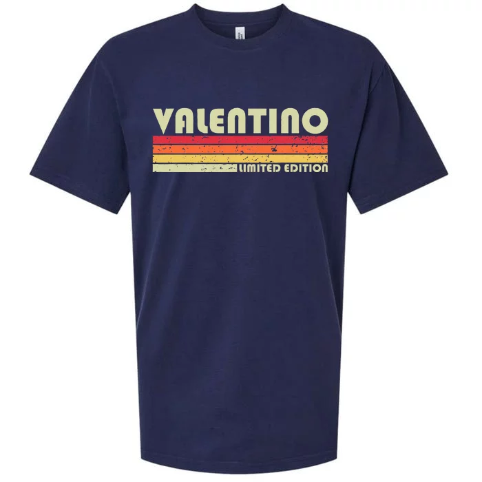 Valentino Name Personalized Funny Retro Vintage Birthday Sueded Cloud Jersey T-Shirt