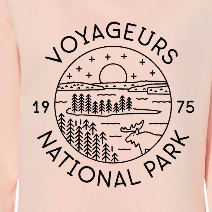 Voyageurs National Park 1975 Minnesota Womens California Wash Sweatshirt