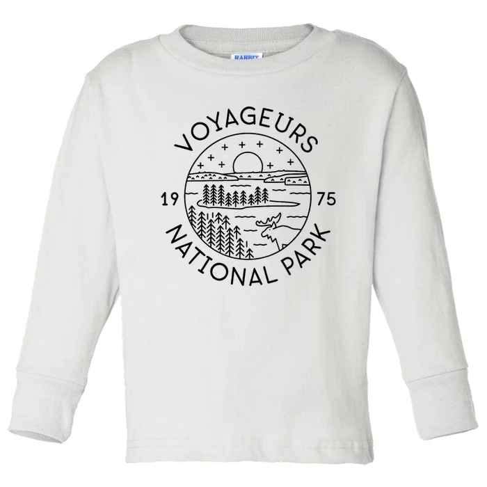 Voyageurs National Park 1975 Minnesota Toddler Long Sleeve Shirt