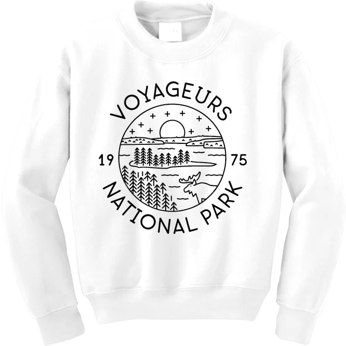 Voyageurs National Park 1975 Minnesota Kids Sweatshirt