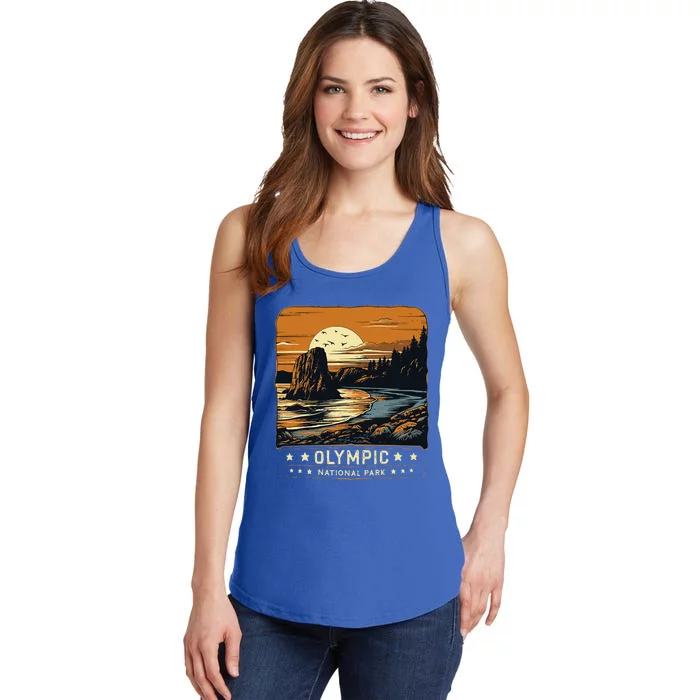 Vintage National Park Washington Adventure Ret Ladies Essential Tank