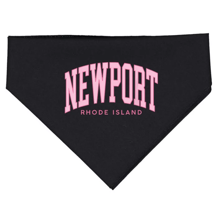 Vintage Newport Rhode Island Retro Prepp Girl USA-Made Doggie Bandana