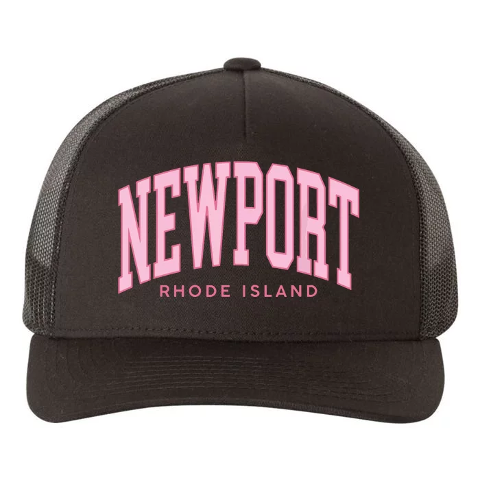 Vintage Newport Rhode Island Retro Prepp Girl Yupoong Adult 5-Panel Trucker Hat