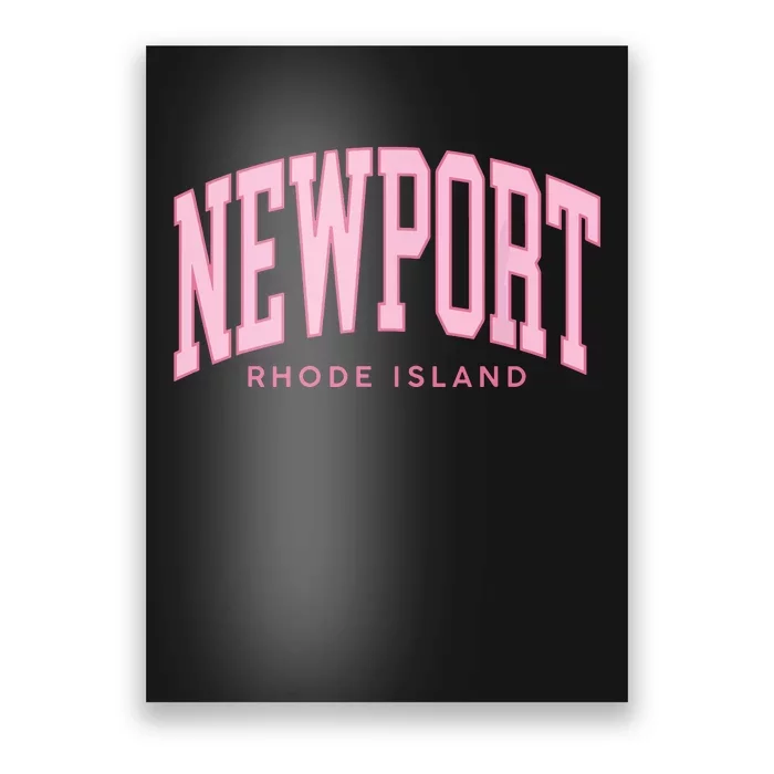 Vintage Newport Rhode Island Retro Prepp Girl Poster