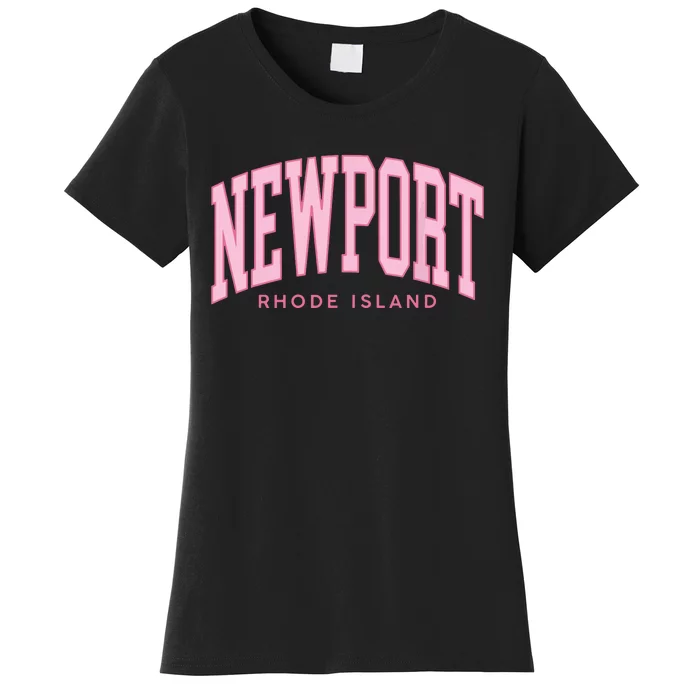 Vintage Newport Rhode Island Retro Prepp Girl Women's T-Shirt