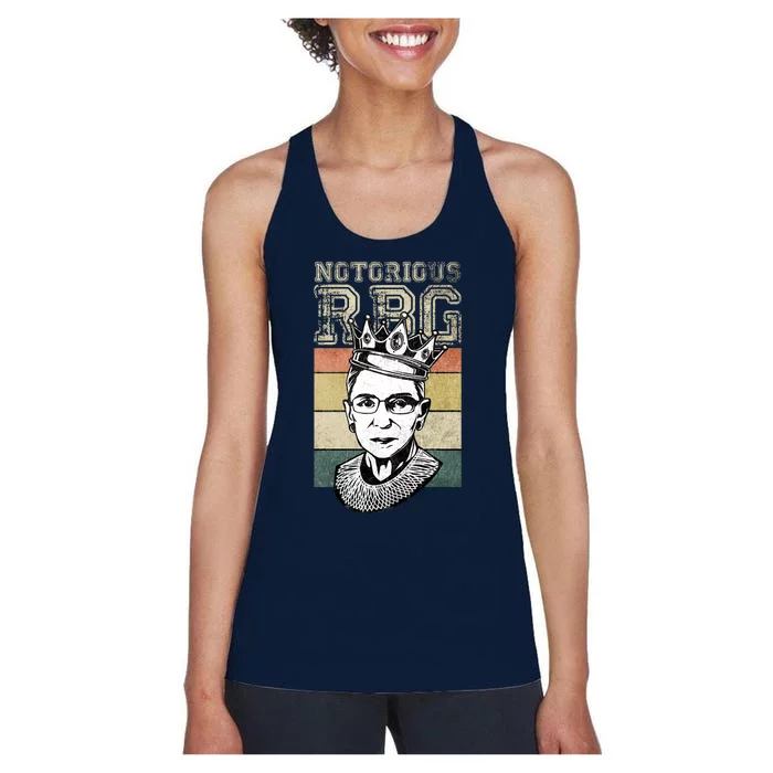 Vintage Notorious Ready To Dissent Pro Choice RBG Women's Racerback Tank