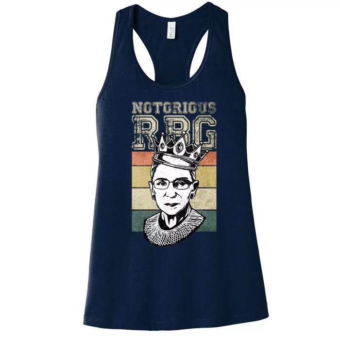 Vintage Notorious Ready To Dissent Pro Choice RBG Women's Racerback Tank