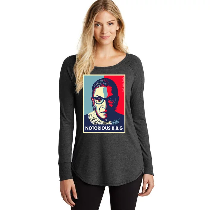 Vintage Notorious RBG T-shirt rbg dissent Women's Perfect Tri Tunic Long Sleeve Shirt