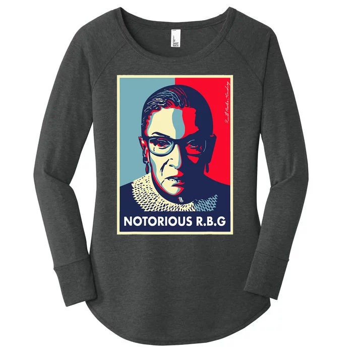 Vintage Notorious RBG T-shirt rbg dissent Women's Perfect Tri Tunic Long Sleeve Shirt