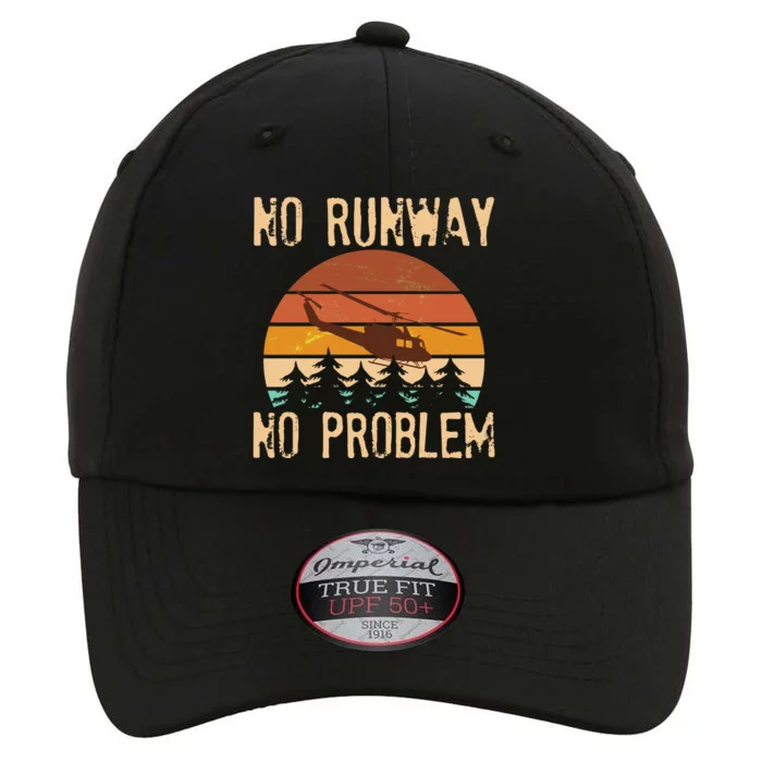 VIntage No Runway No Problem Helicopter The Original Performance Cap