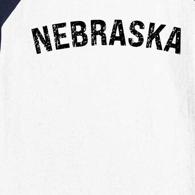 Vintage Nebraska Red Retro Baseball Sleeve Shirt