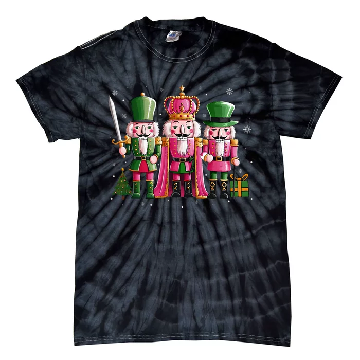 Vintage Nutcracker Squad Christmas Tie-Dye T-Shirt