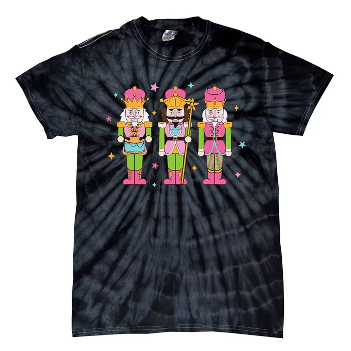 Vintage Nutcracker Squad Christmas Tie-Dye T-Shirt