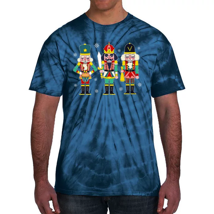 Vintage Nutcracker Squad Christmas 2024 Xmas Matching Tie-Dye T-Shirt