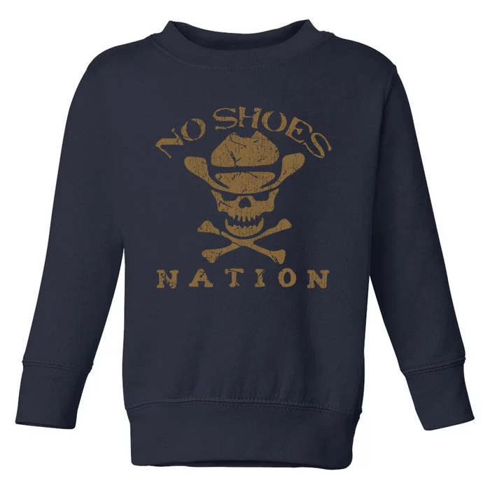 Vintage No Shoes No Nation Funny Sayings Shoes Toddler Sweatshirt