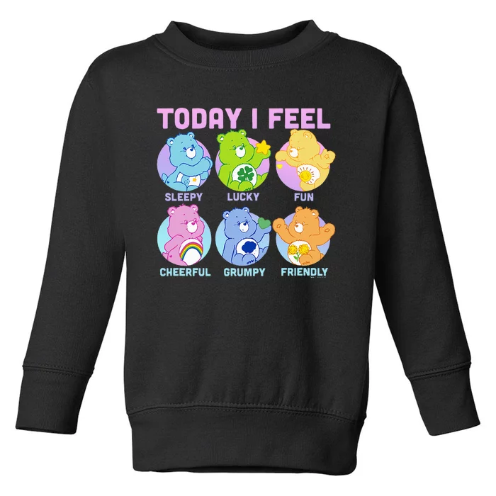 Vintage Neon Today I Feel Emotions Box Ups Toddler Sweatshirt