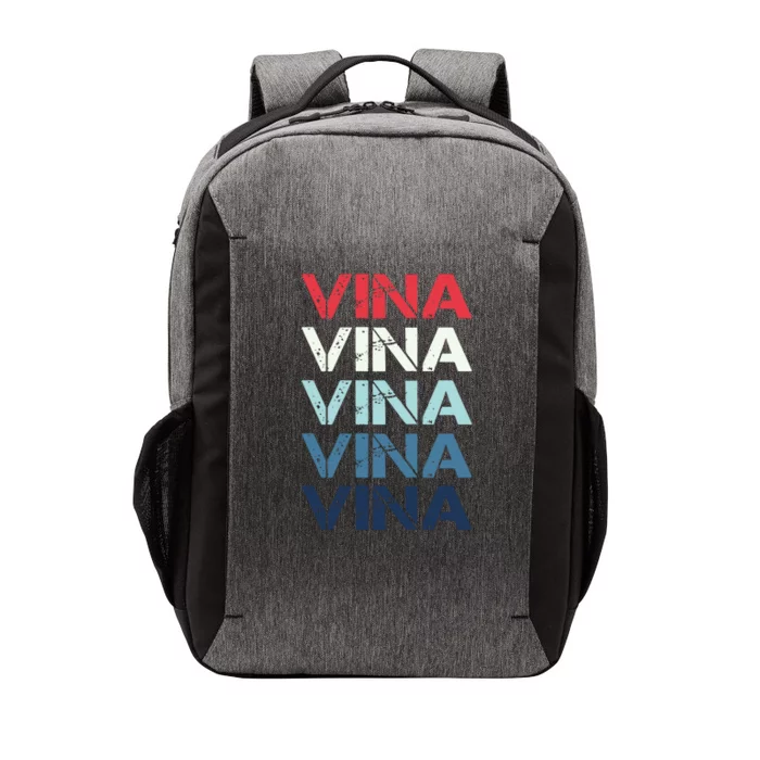 Vina Name T Shirt Vina Classic Vintage Vector Backpack