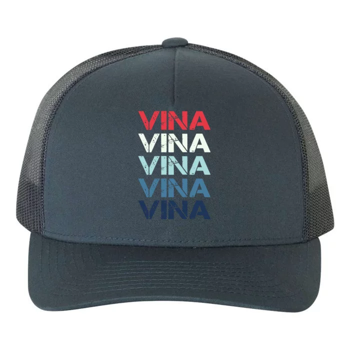 Vina Name T Shirt Vina Classic Vintage Yupoong Adult 5-Panel Trucker Hat