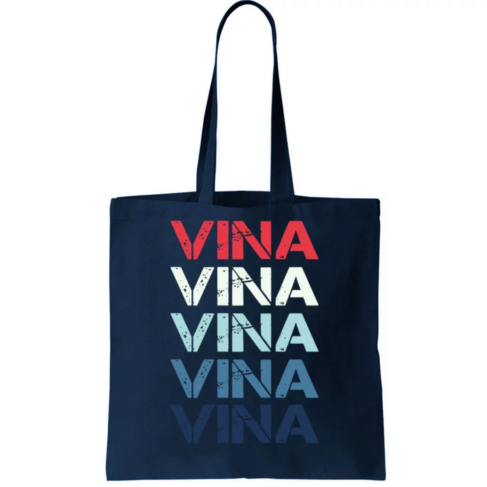 Vina Name T Shirt Vina Classic Vintage Tote Bag