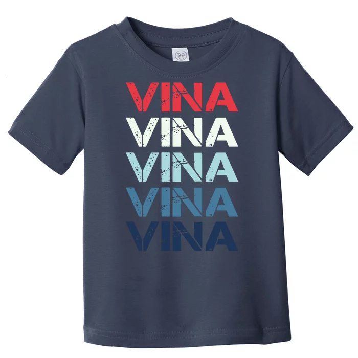 Vina Name T Shirt Vina Classic Vintage Toddler T-Shirt