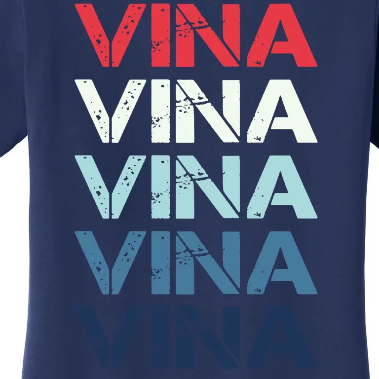 Vina Name T Shirt Vina Classic Vintage Women's T-Shirt