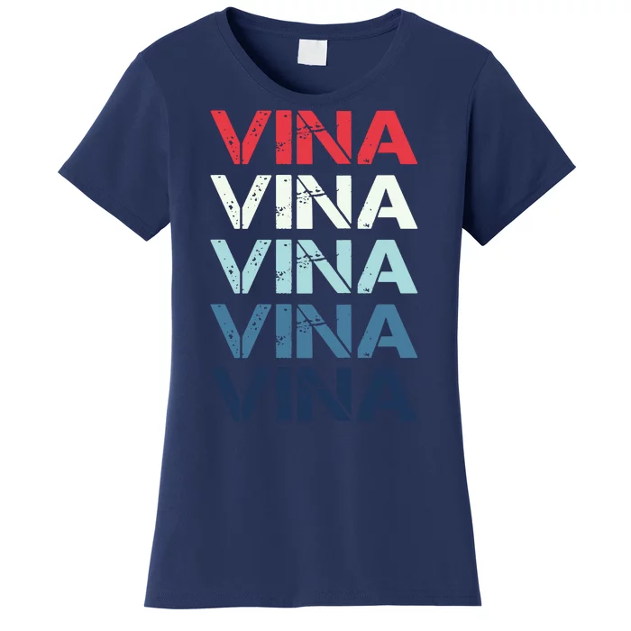 Vina Name T Shirt Vina Classic Vintage Women's T-Shirt