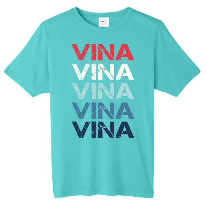 Vina Name T Shirt Vina Classic Vintage ChromaSoft Performance T-Shirt