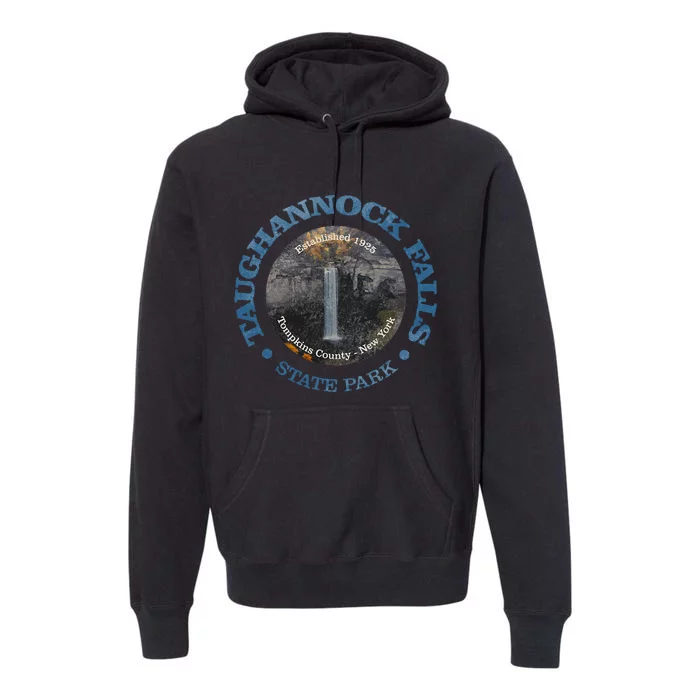 Vintage Nature Taughannock Falls Sp Hiking Mountain Premium Hoodie