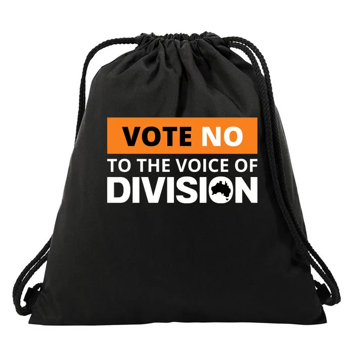 Vote No To The Voice Of Division Drawstring Bag