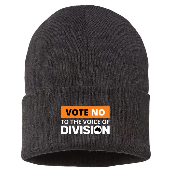 Vote No To The Voice Of Division Sustainable Knit Beanie