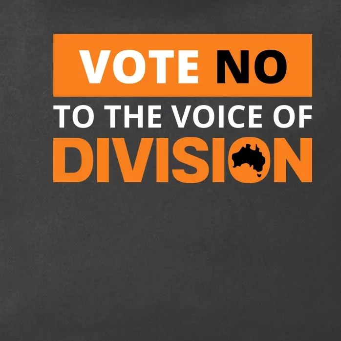 Vote No To The Voice Of Division Zip Tote Bag