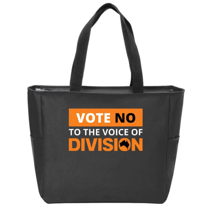 Vote No To The Voice Of Division Zip Tote Bag