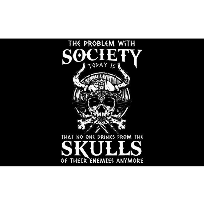 Viking Nordic Valhalla Odin Funny Society Problem Today Bumper Sticker