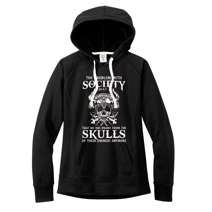 Viking Nordic Valhalla Odin Women's Fleece Hoodie